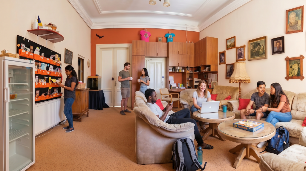 Lounge Area at The Social Hub - Transylvania Hostel (4)