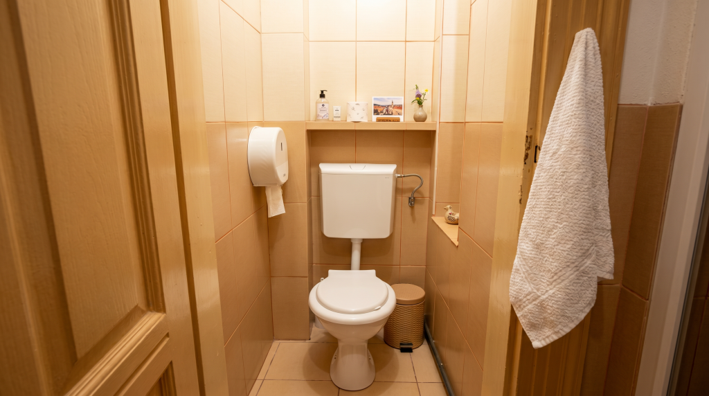 Toilet in Transylvania Hostel